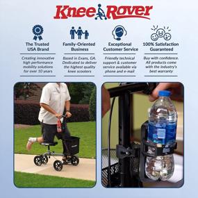 img 3 attached to KneeRover Cup And Bottle Holder Attachment For Knee Scooters And Walkers - Universal Accessory For Enhanced Convenience