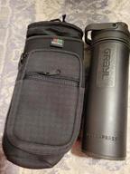 img 1 attached to Adjustable Water Bottle Carrier Bag With Shoulder Strap And Multiple Pockets - Neoprene Sleeve For Hiking, Traveling, And Camping - Sports Water Bottle Accessories By Nuovoware review by Jay Huang