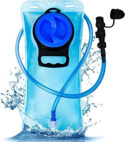 img 4 attached to 🥤 2L BPA Free Hydration Bladder Bag for Hiking, Running, Camping, Climbing - Large Opening & Refillable Water Reservoir