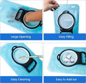 img 1 attached to 🥤 2L BPA Free Hydration Bladder Bag for Hiking, Running, Camping, Climbing - Large Opening & Refillable Water Reservoir