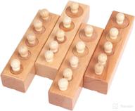 thoth montessori knobbed cylinder socket: premium wooden educational toy for montessori education - family version логотип