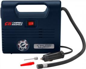 img 3 attached to Portable 12 Volt Inflator, Ball & Tire Compressor, LED Light, 100 PSI W/ Nozzles (Campbell Hausfeld AF010600) , Blue