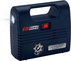 img 4 attached to Portable 12 Volt Inflator, Ball & Tire Compressor, LED Light, 100 PSI W/ Nozzles (Campbell Hausfeld AF010600) , Blue
