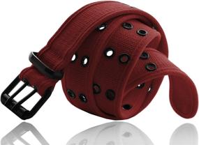img 4 attached to Eurosport Premium Canvas Grommet Belt Women's Accessories at Belts