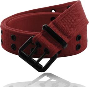 img 3 attached to Eurosport Premium Canvas Grommet Belt Women's Accessories at Belts