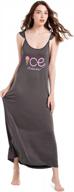 soft sleeveless nightgown for women - comfy tank sleep dress perfect for lounge and night wear by envlon logo