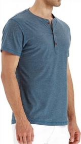 img 1 attached to Upgrade Your Casual Look With JYG Men'S Short Sleeve Henley Baseball Shirts