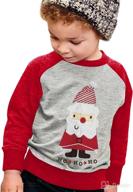 👶 cute baby boy girl christmas sweatshirt: funny santa claus sweater for kids - casual long sleeve crewneck pullover logo