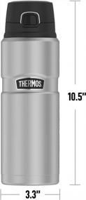 img 2 attached to Looney Tunes Taz, THERMOS STAINLESS KING Stainless Steel Drink Bottle, Vacuum Insulated & Double Wall, 24Oz