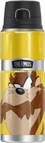 img 4 attached to Looney Tunes Taz, Термос из нержавеющей стали KING, бутылка для напитков из нержавеющей стали, с вакуумной изоляцией и двойными стенками, 24 унции