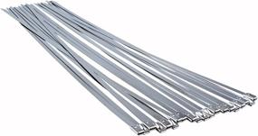 img 4 attached to High-Quality Metal Zip Ties: 12 Inch Long, 🔗 Heavy Duty 304 Stainless Steel Cable Ties - (20 Pcs)