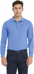 img 3 attached to Quick-Dry Men'S Golf Polo Shirt With Collar - Athletically Styled Long-Sleeved Sport Tee By MoFiz