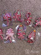 img 1 attached to 8 Pieces Christmas Candy Ornaments Lollipop Ornament Xmas Decor Candy Cane Hanging Decorations Fake Candy Canes Crafts For Xmas Wreath Xmas Tree Party Supplies review by Craig Waters