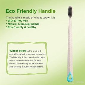 img 3 attached to Frekare Toothbrush Biodegradable Eco Friendly Charcoal