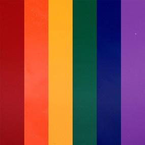 img 3 attached to 10" X 12" Heat Transfer Vinyl Precut Sheets Bundle Pack - Rainbow Colors Includes Blue, Orange, Green, Purple, Red & Yellow - Compatible With Cricut Silhouette And Cameo HTV By Threadart