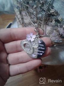 img 5 attached to 💎 Набор ювелирных изделий для девочек: браслет и ожерелье в качестве подарка на день рождения для дочерей.