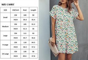 img 1 attached to Angashion Women’S Summer Tunic Dress Round Neck Short Sleeve Ruffle Casual Loose Flowy Babydoll Swing Mini Shift Dresses