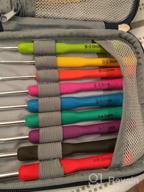img 1 attached to 47Pcs Looen Crochet Hooks Set With Storage Case - Ergonomic Comfort Grip Rubbery Handle Yarn Needles Coloured Aluminum DIY Craft Handmake Kit review by Demetrio Lowe