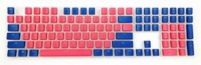 img 4 attached to Добавьте красок своей клавиатуре с набором клавиш Ducky Seamless Legend в коралловом/синем цвете