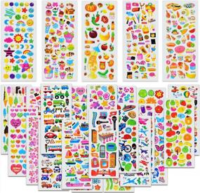 img 4 attached to Get Creative With Sinceroduct'S 1600+ 3D Puffy Stickers For Kids: Bulk Pack With Cute Designs For Scrapbooking, Teachers, And More!