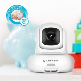 img 1 attached to 📷 Amcrest AC-2 Add-on Camera Unit for Video Baby Monitor – Two-Way Audio, Motion Detection, Pan/Tilt/Zoom, Temperature Sensor, Night Vision (AC-2-C)