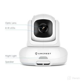 img 2 attached to 📷 Amcrest AC-2 Add-on Camera Unit for Video Baby Monitor – Two-Way Audio, Motion Detection, Pan/Tilt/Zoom, Temperature Sensor, Night Vision (AC-2-C)