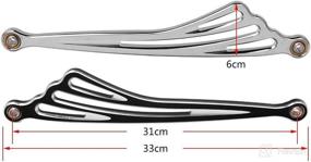 img 2 attached to 🔧 H RUO Chrome Wing Gear Shift Linkage Shifter for Harley Touring Street Glide Road Glide Softail (1986-2019) - Improved SEO