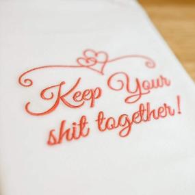 img 2 attached to 🎩 Stylish Ugly Crying Pink Wedding Handkerchiefs: Must-have Men's Accessory