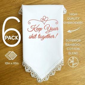 img 3 attached to 🎩 Stylish Ugly Crying Pink Wedding Handkerchiefs: Must-have Men's Accessory