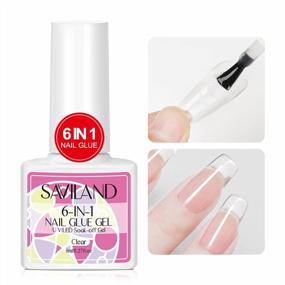 img 4 attached to Saviland Gel X Nail Glue: The Ultimate Solution For Acrylic Nails And Press-On Nails - Get Flawless, Long-Lasting Results!