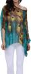 bohemian floral chiffon blouse: casual batwing hippie semi sheer loose tops by nicetage logo
