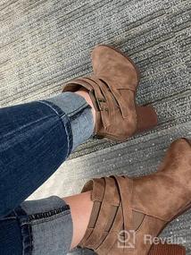 img 7 attached to 👢 TOETOS Chicago Chunky Heel Ankle Booties for Women