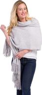 🧣 fishers finery cashmere fringe women's accessories: scarves & wraps for women логотип