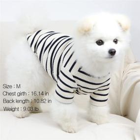 img 3 attached to 🐶 Lucky Petter Dog Shirt: Striped, Soft Breathable T-Shirts for Small to Large Dogs - Stretchable, Rugby-Inspired Dog Clothes