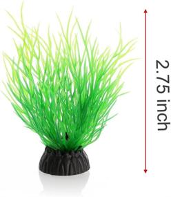 img 1 attached to 🌿 QUMY Medium Artificial Aquarium Plants Plastic Fish Plant Set for Tank Decoration - Suitable for All Fish