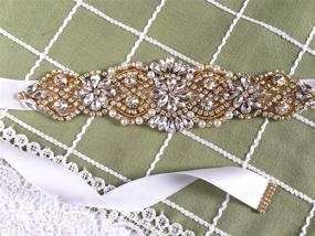 img 2 attached to ZIUMUDY Rhinestone Handmade Crystal Silver Blush Women's Accessories - Belts