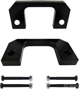 img 2 attached to 🔥 Full Lift Kit for Silverado &amp; Sierra 1500: 3.5&#34; Front Lift + 3&#34; Rear Lift Blocks + Square Bend U-Bolts 2WD 4WD (Red) - American Automotive