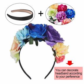 img 1 attached to 18Pcs 0.79" Satin Non-Slip Headbands For Women Girls, DIY Plain Hard Hairband 18 Colors