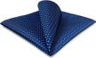 large-size s&w shlax&wing solid color pocket squares for men in blue, grey, red, orange, and green logo