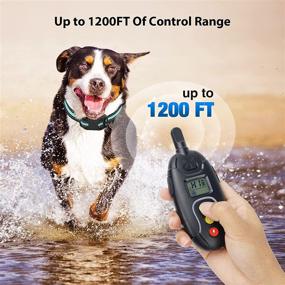 img 1 attached to GHORA RS1 Dog Training Collar with Remote - 1200Ft Control Range, Shock Collar for Dogs 8-150lbs - 3 Modes: Beep, Vibration, Shock - Rechargeable & Waterproof E-Collar Ideal for Small, Medium, Large Dogs