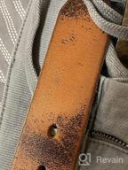 img 1 attached to Vintage Distressed Leather Men's Accessories: Fullerton's Genuine Belts Collection review by John Patel