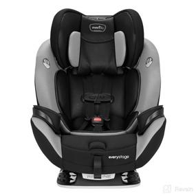 img 3 attached to 👶 Evenflo EveryStage LX All-in-One Car Seat, Convertible Baby Seat and Booster, Grows with Child Up to 120 lbs, Angled for Comfort and Safety, 3-Times-Tighter Installation, Gamma Black