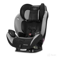 👶 evenflo everystage lx all-in-one car seat, convertible baby seat and booster, grows with child up to 120 lbs, angled for comfort and safety, 3-times-tighter installation, gamma black logo