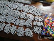 img 1 attached to UOONY 1800Pcs Letter Beads For Bracelet, 1300Pcs Letter Beads, 500Pcs Large Hole Beads Multi Color, White Round Alphabet Beads For Name Bracelets, Jewelry Making And Crafts review by Nate Jenkins
