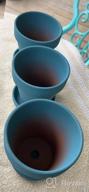 img 1 attached to Stylish And Practical: 6-Pack Vensovo 4-Inch Metal Plant Pots With Saucers And Drainage Hole For Perfect Planting And Weddings review by Derrek Fields