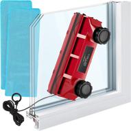 🪟 tyroler bright tools magnetic window cleaner glider d-2 afc - for single or double glazed windows 0.1"-0.7" - adjustable magnet force, ideal for indoor and outdoor glass pane cleaning logo