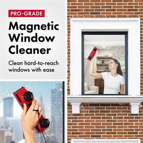 img 3 attached to 🪟 Tyroler Bright Tools Magnetic Window Cleaner Glider D-2 AFC - For Single or Double Glazed Windows 0.1"-0.7" - Adjustable Magnet Force, Ideal for Indoor and Outdoor Glass Pane Cleaning