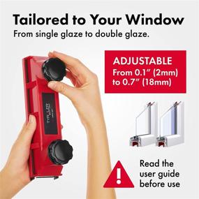 img 2 attached to 🪟 Tyroler Bright Tools Magnetic Window Cleaner Glider D-2 AFC - For Single or Double Glazed Windows 0.1"-0.7" - Adjustable Magnet Force, Ideal for Indoor and Outdoor Glass Pane Cleaning