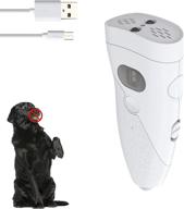 🐶 sukebita anti barking device: 3-in-1 ultrasonic dog training with dual sensors - stop barking & control dogs effectively, 9 frequency no bark deterrent, laser & flashlight function included logo