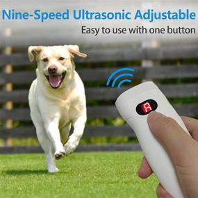 img 2 attached to 🐶 SUKEBITA Anti Barking Device: 3-in-1 Ultrasonic Dog Training with Dual Sensors - Stop Barking & Control Dogs Effectively, 9 Frequency No Bark Deterrent, Laser & Flashlight Function Included